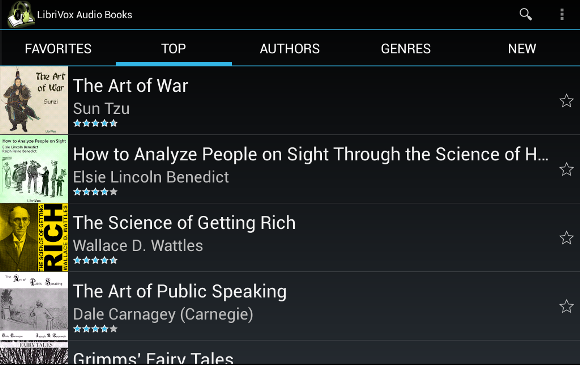 LibriVox Audiobooks - Categories View